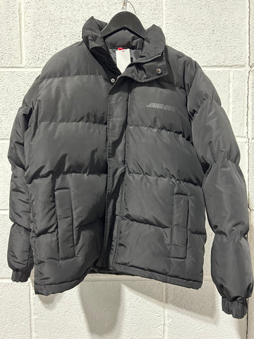 Santa Cruz Opus Dot Puffer Jacket Black Medium Unisex SAMPLE 50% OFF