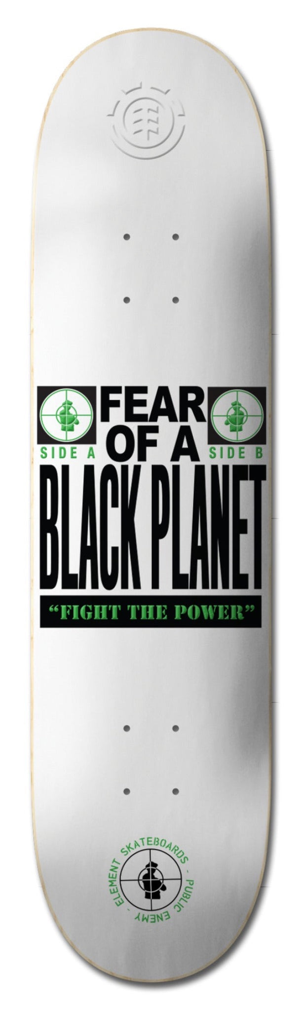 Element x Public Enemy skateboard Deck PEXE Fear 8.5" C4DCA2ELP2