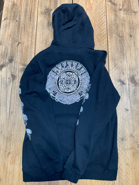 Santa Cruz Dressen Roses Mono Hood Black Size M Sample 50% Off Sale