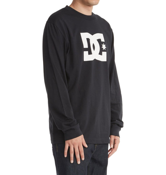 DC Star Long Sleeved T-Shirt for Men Medium Black ADYZT04995