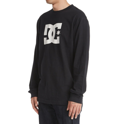 DC Star Long Sleeved T-Shirt for Men Medium Black ADYZT04995