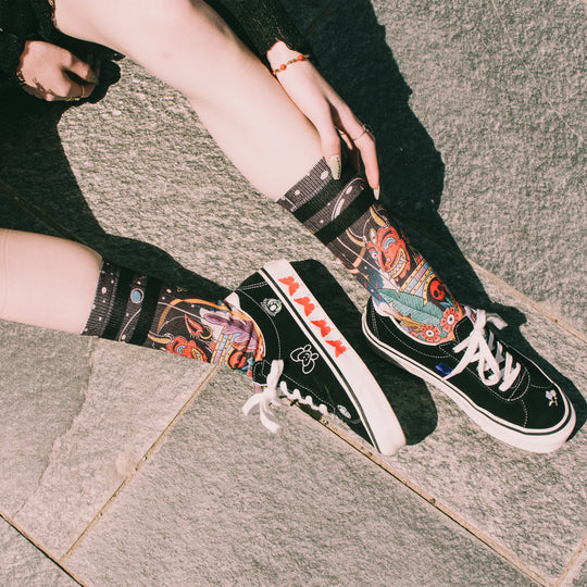 American Socks Space Holidays Mid High