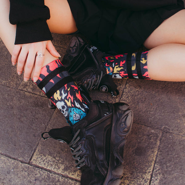 American Socks Welcome to Hell Mid High Multicolour