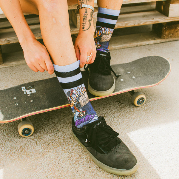 American Socks Thrashpals Mid High Blue