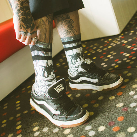 American Socks Evil Cat Mid High
