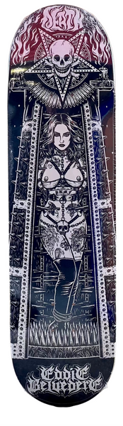 Death skateboard deck Eddie Belvedere Maiden 8.5"