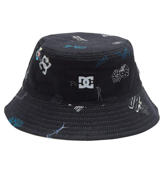 DC Deep End Bucket Hat for Men Reversible Black/White Pattern