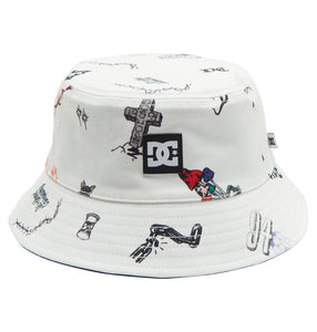 DC Deep End Bucket Hat for Men Reversible Black/White Pattern
