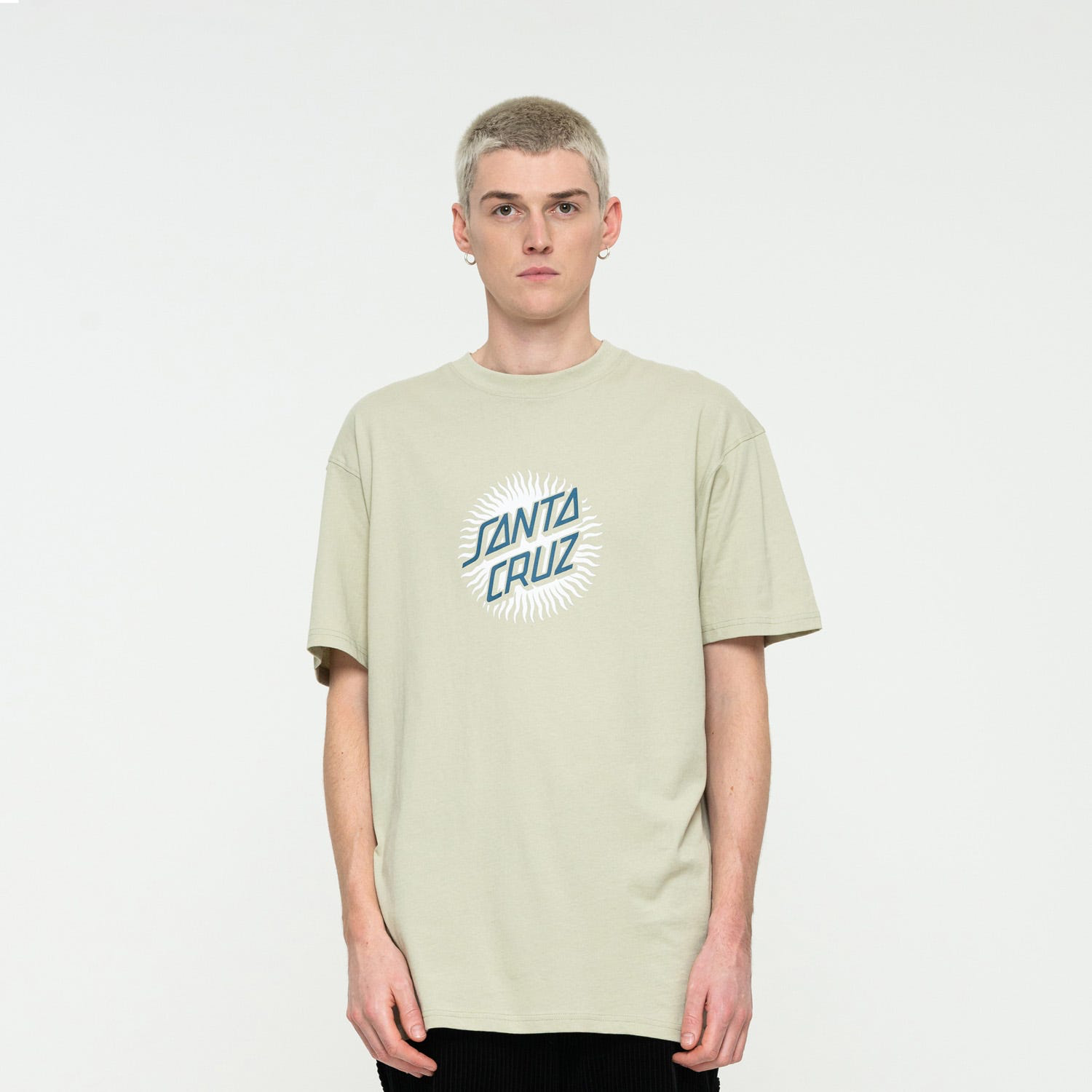 Santa Cruz  Daylight Dot Front T-Shirt Nickel Sample 50% OFF