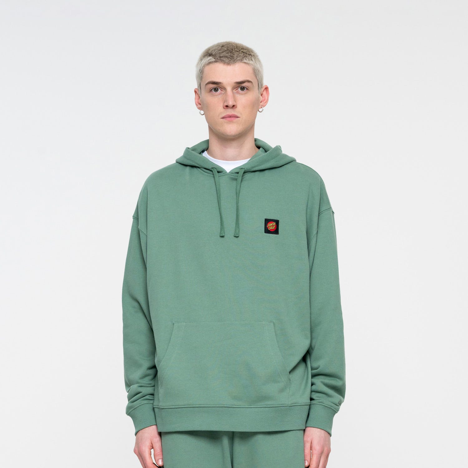 Santa Cruz  Classic Label Hood Mineral Green Adult Small Sample 50% OFF