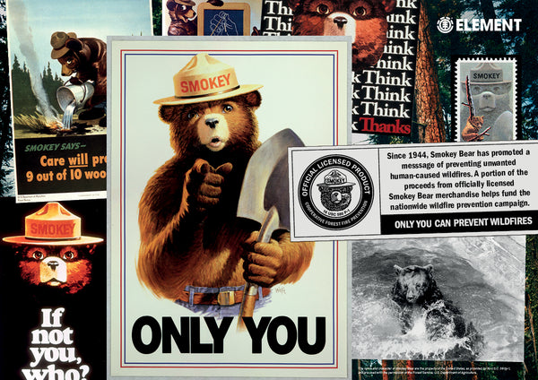 Element x Smokey Bear Short sleeves tee shirt Prevent