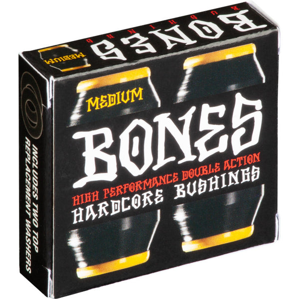 Bones bushings Medium 91A (pack of 4) Black / Yellow