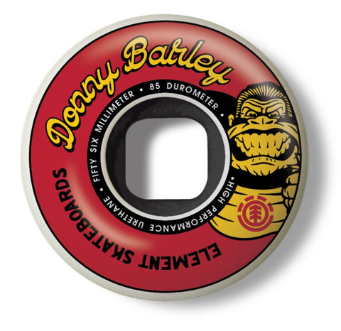 Element x Burley skateboard Wheels Barney 56mm pack of x4 F4WHA5ELF2