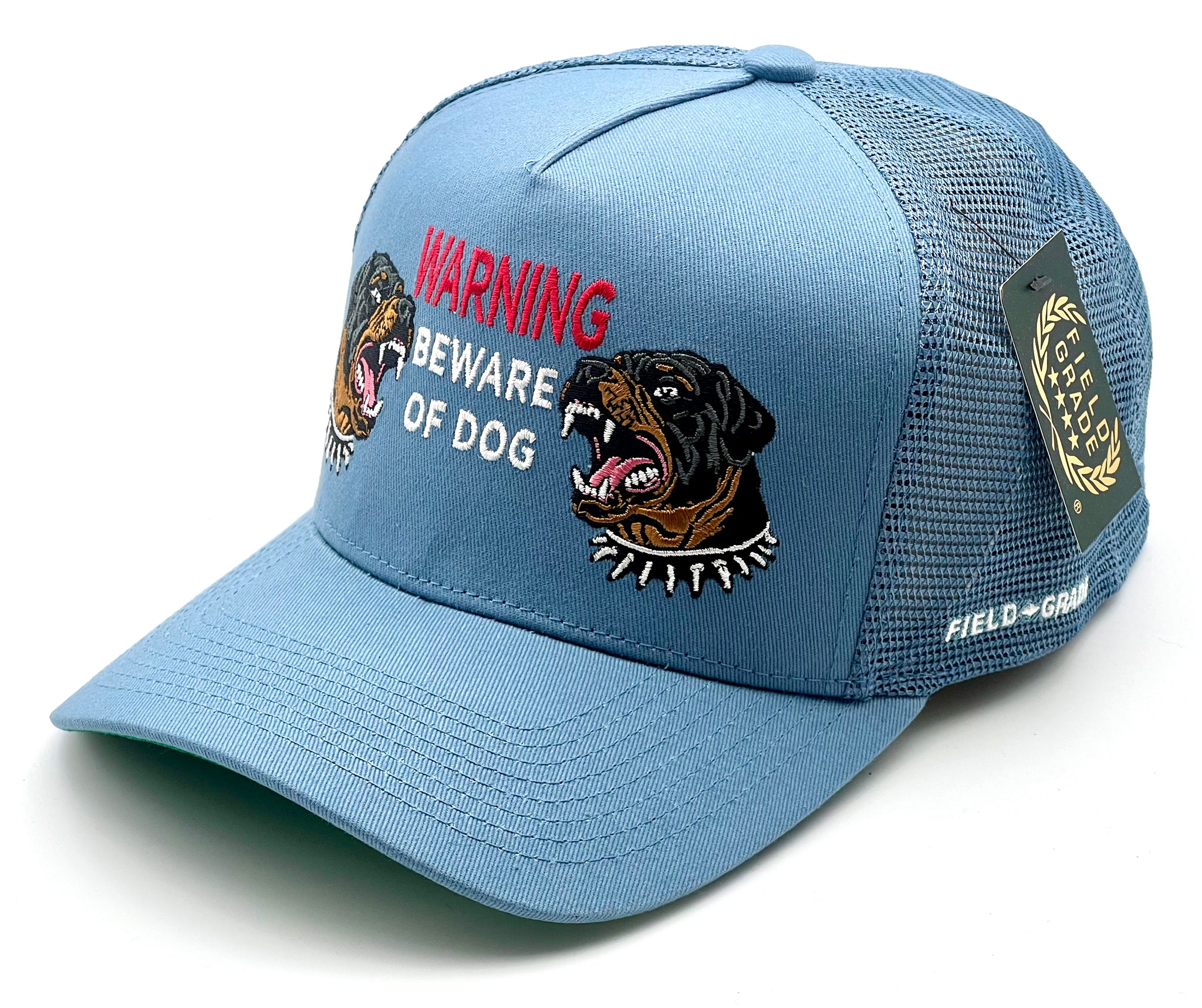 Field Grade trucker cap - BEWARE OF ROTT Blue One size