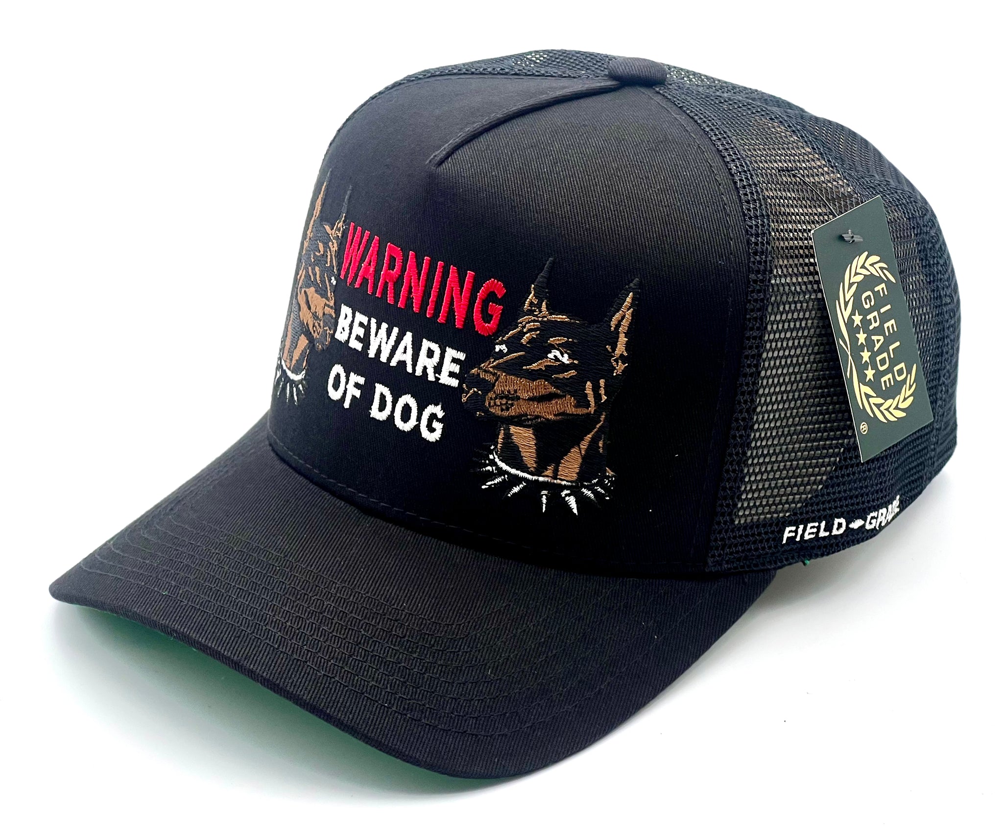Field Grade trucker cap - Beware of Dog Black One size