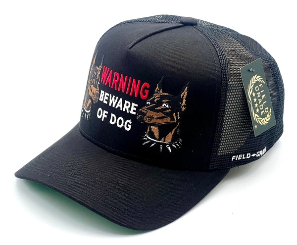 Field Grade trucker cap - Beware of Dog Black One size