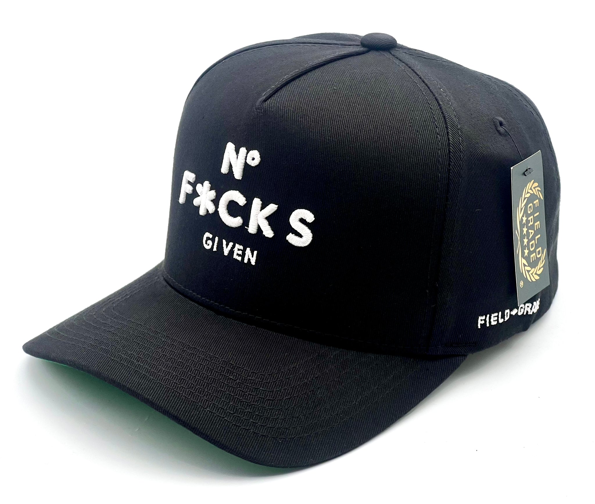 Field Grade trucker cap - NO F*CKS GIVEN Black One size