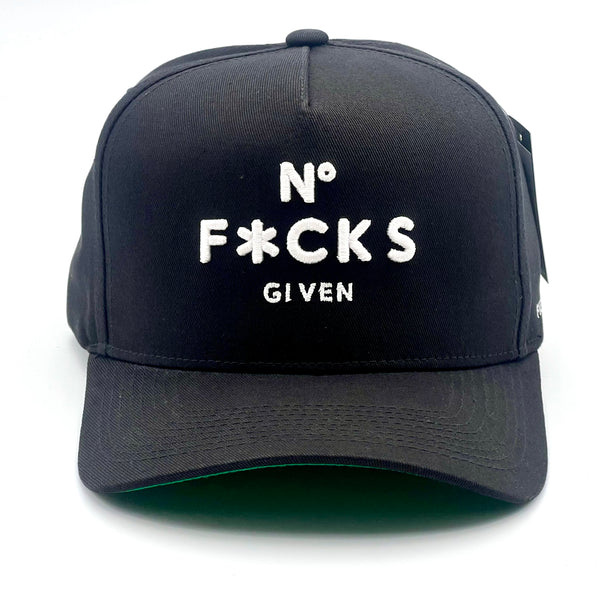 Field Grade trucker cap - NO F*CKS GIVEN Black One size