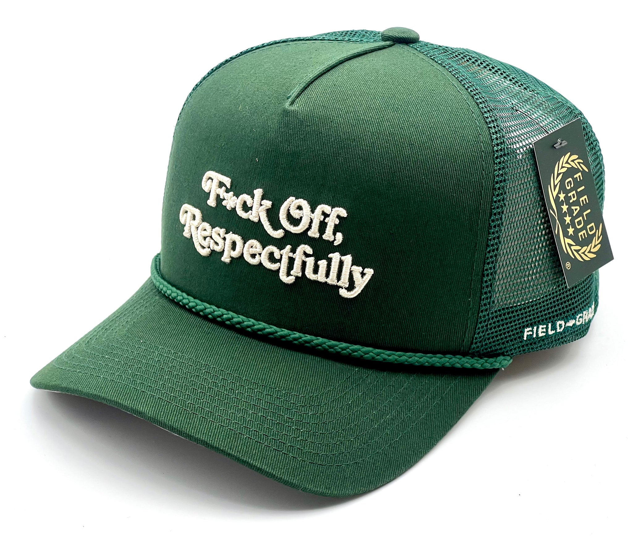 Field Grade trucker cap - RESPECTFULLY FG Green One size