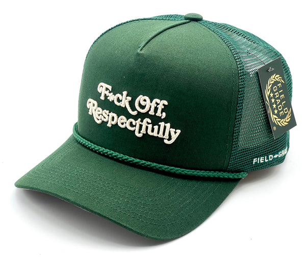 Field Grade trucker cap - RESPECTFULLY FG Green One size