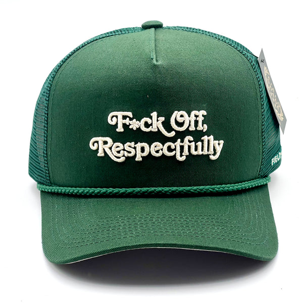 Field Grade trucker cap - RESPECTFULLY FG Green One size