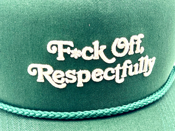 Field Grade trucker cap - RESPECTFULLY FG Green One size