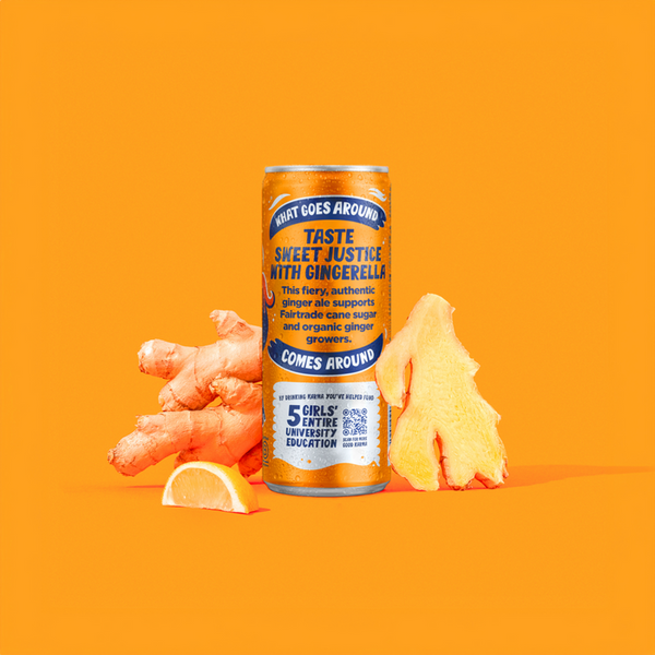 Karma Drinks Organic Gingerella Ginger Ale Orange 250ml