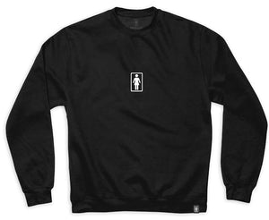 Girl skateboard pullover sweatshirt Classic OG Black