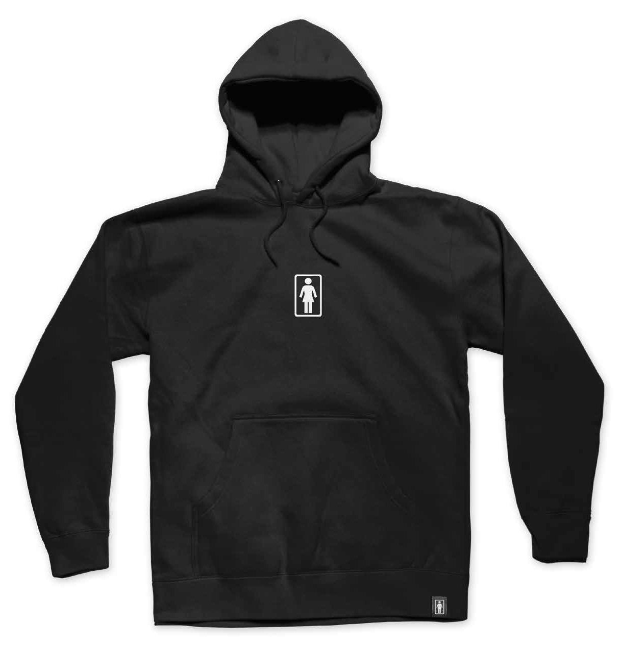 Girl skateboard Pullover Hoodie Classic OG Black