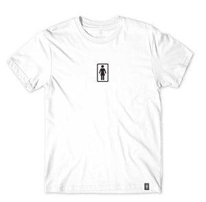 Girl skateboard tee shirt Classic OG White