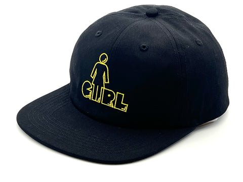 Girl Skateboard x Pac-Man OG Embroidered 6 panel cap Black