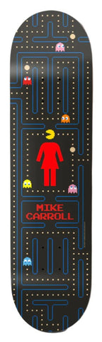 Girl skateboard Deck x Pac-Man Special Edition Mike Carroll Black 8.375"