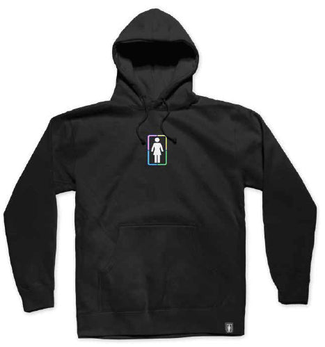 Girl x Hello Kitty pullover hoodie Rainbow Circle Black