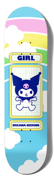 Girl x Hello Kitty skateboard deck (Blind bag) Rainbow Breana Geering 8.0"