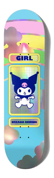 Girl x Hello Kitty skateboard deck (Blind bag) Rainbow Breana Geering 8.0"