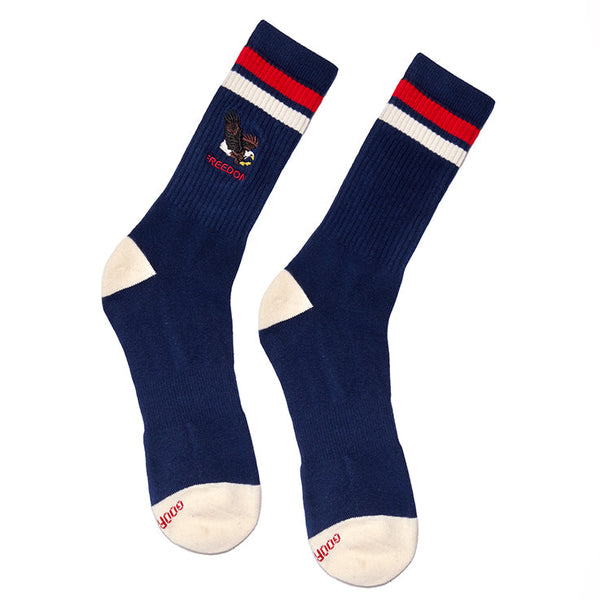 Goorin Get a Grip Eagle Mens Socks Navy