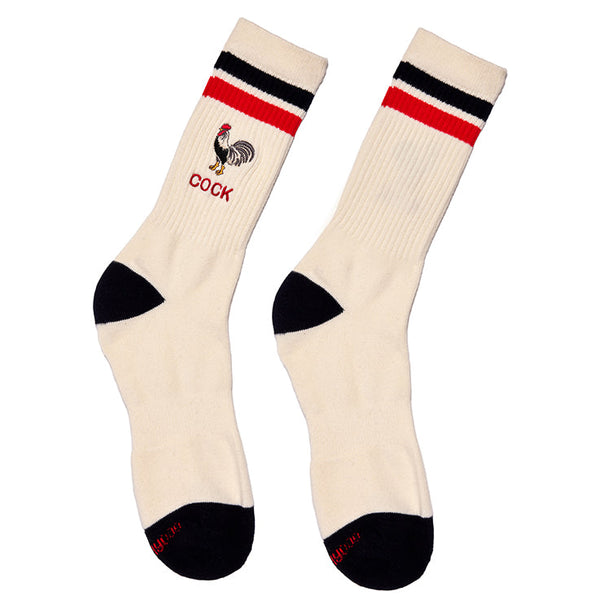 Goorin Mens Hock Socks Cockerel Cream