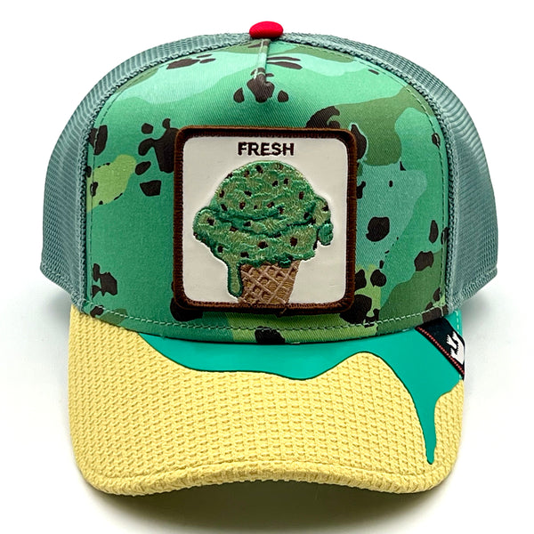 Goorin The Farm trucker cap - Mint Chocolate Chip Limited 1011572 One Size