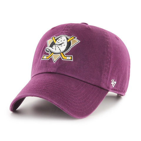 '47 NHL Cap Anaheim Ducks '47 Clean Up Plum