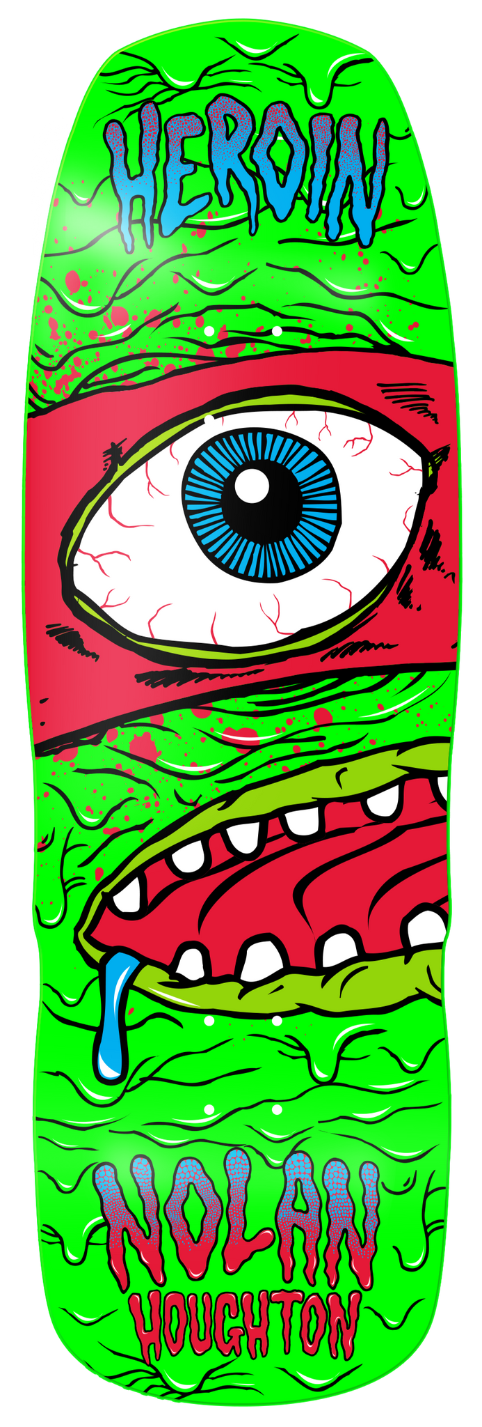 Heroin skateboard deck Nolan Shovel Nose 10.1"