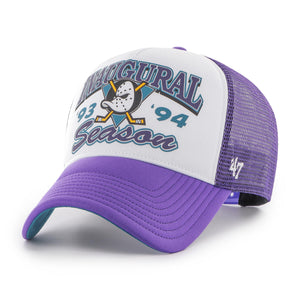 '47 NHL Cap Anaheim Ducks Foam Champ Offside DT White Purple