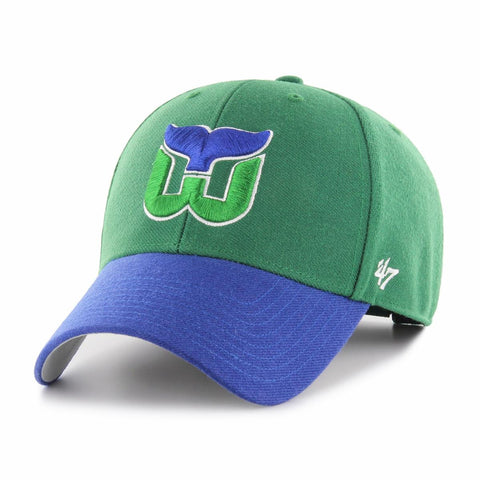 '47 NHL Cap Vintage Hartford Whalers Two Tone MVP Green Blue