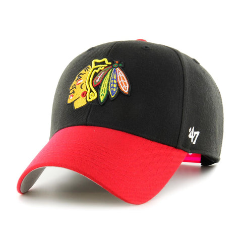 '47 NHL Cap Chicago Blackhawks Sure Shot TT Snapback MVP Vintage Black