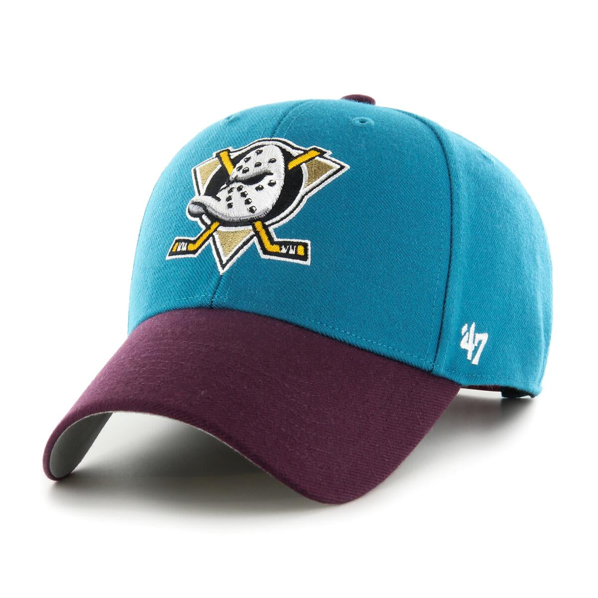 '47 NHL Cap Anaheim Ducks Sure Shot TT Snapback MVP Vintage Dark Teal