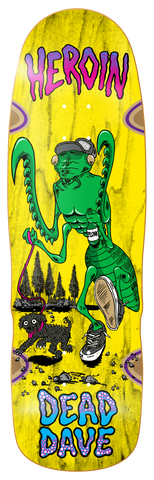 Heroin Skateboard deck Dead Dave Bug 10.1