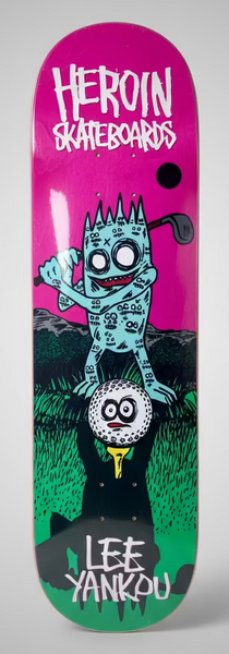 Heroin skateboard deck Lee Yankou Golf Imp 8.25"