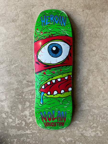 Heroin skateboard deck Nolan Shovel Nose 10.1"