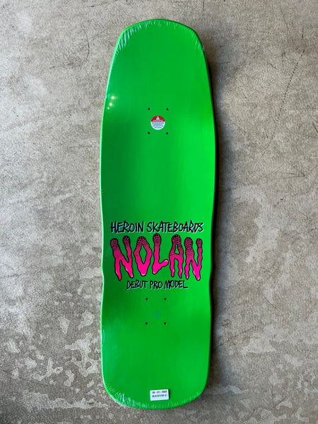 Heroin skateboard deck Nolan Shovel Nose 10.1"