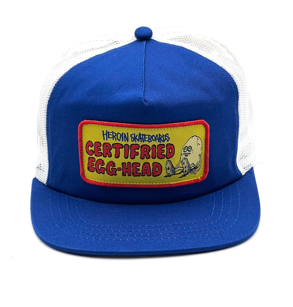 Heroin trucker cap Certified Egg-Head Blue/White one size