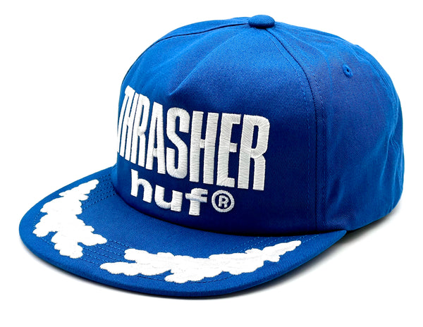 Huf x Thrasher snapback hat Aloha Blue